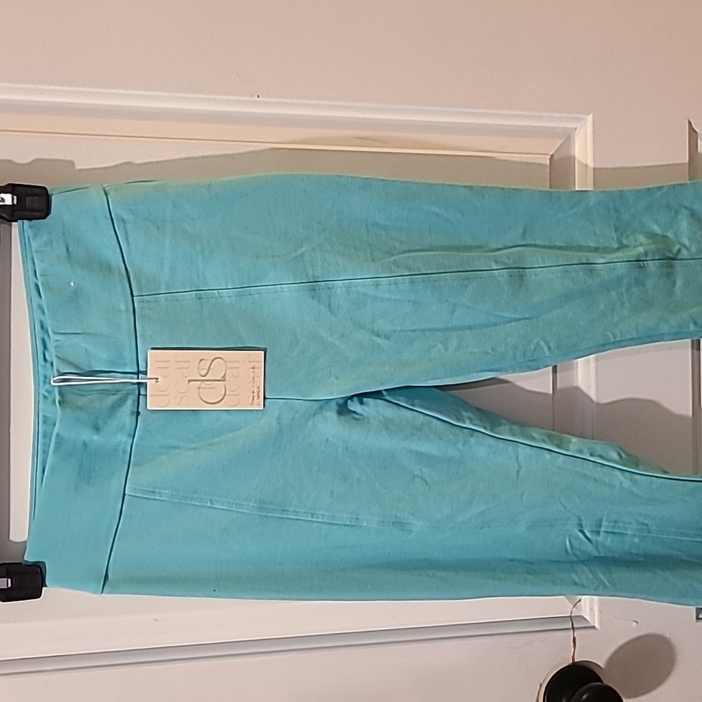 NWT Dear Scarlett Aqua Teal Flare Pants